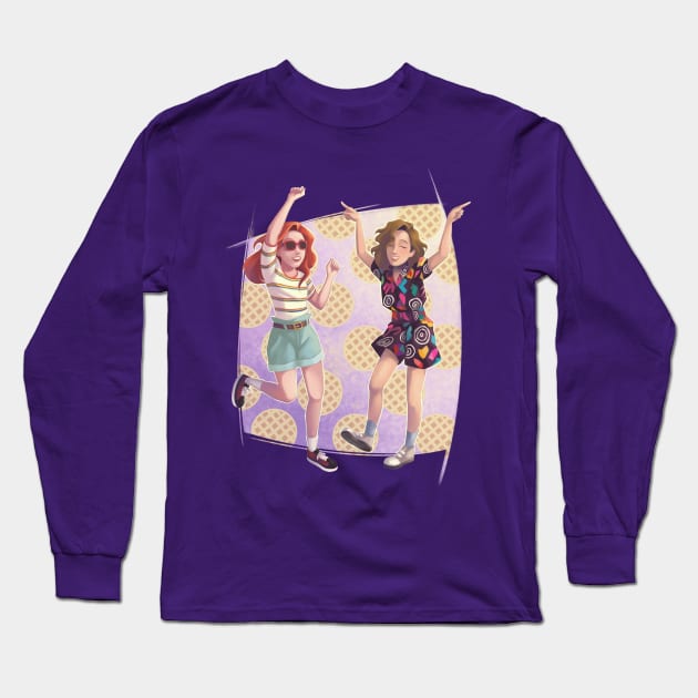 El & Max Long Sleeve T-Shirt by Jennifer Teh Art